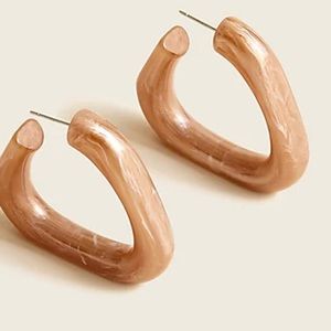 J Crew Angular Hoop Earrings